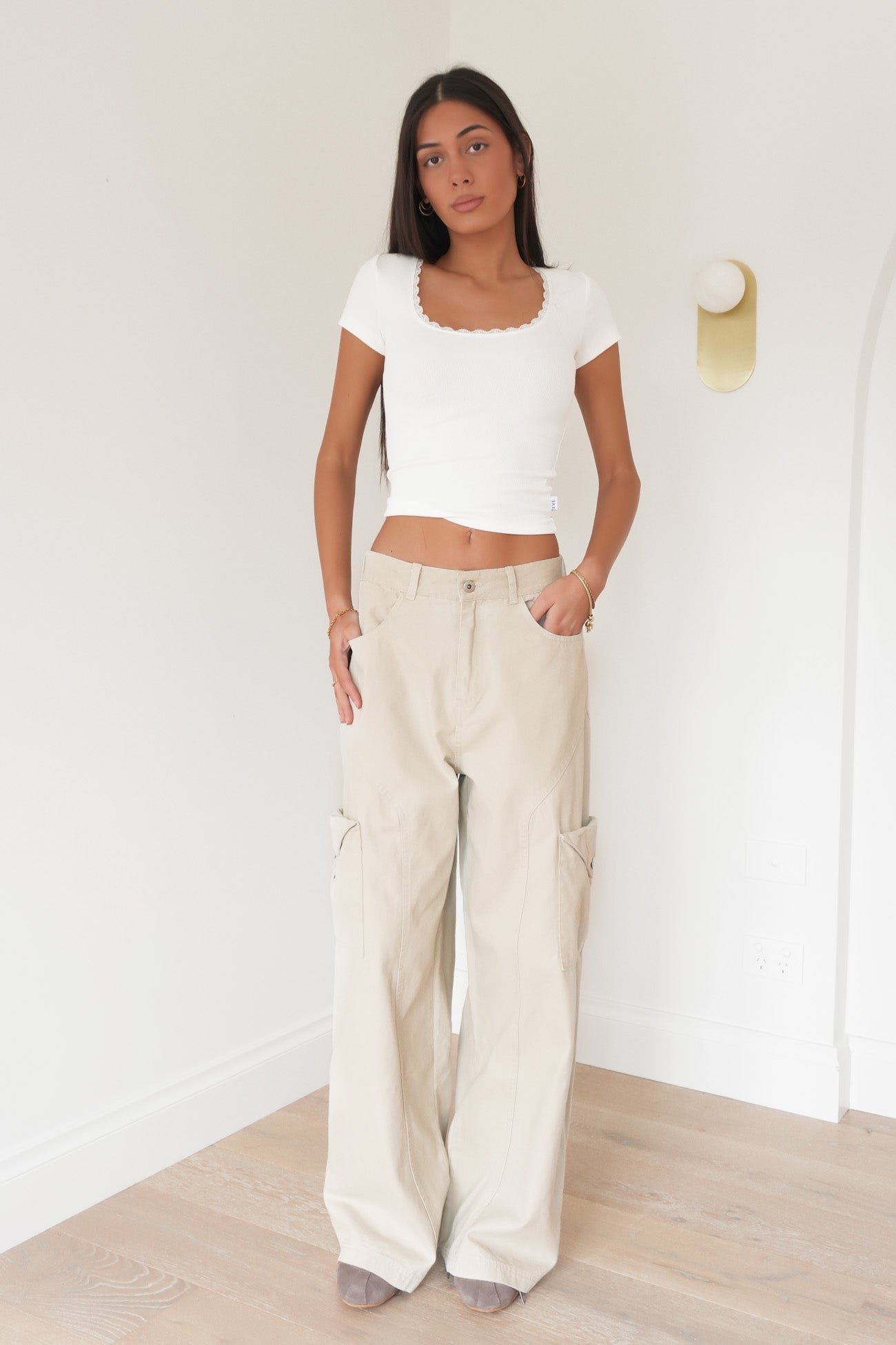 Tahlae Cargo Pant Beige