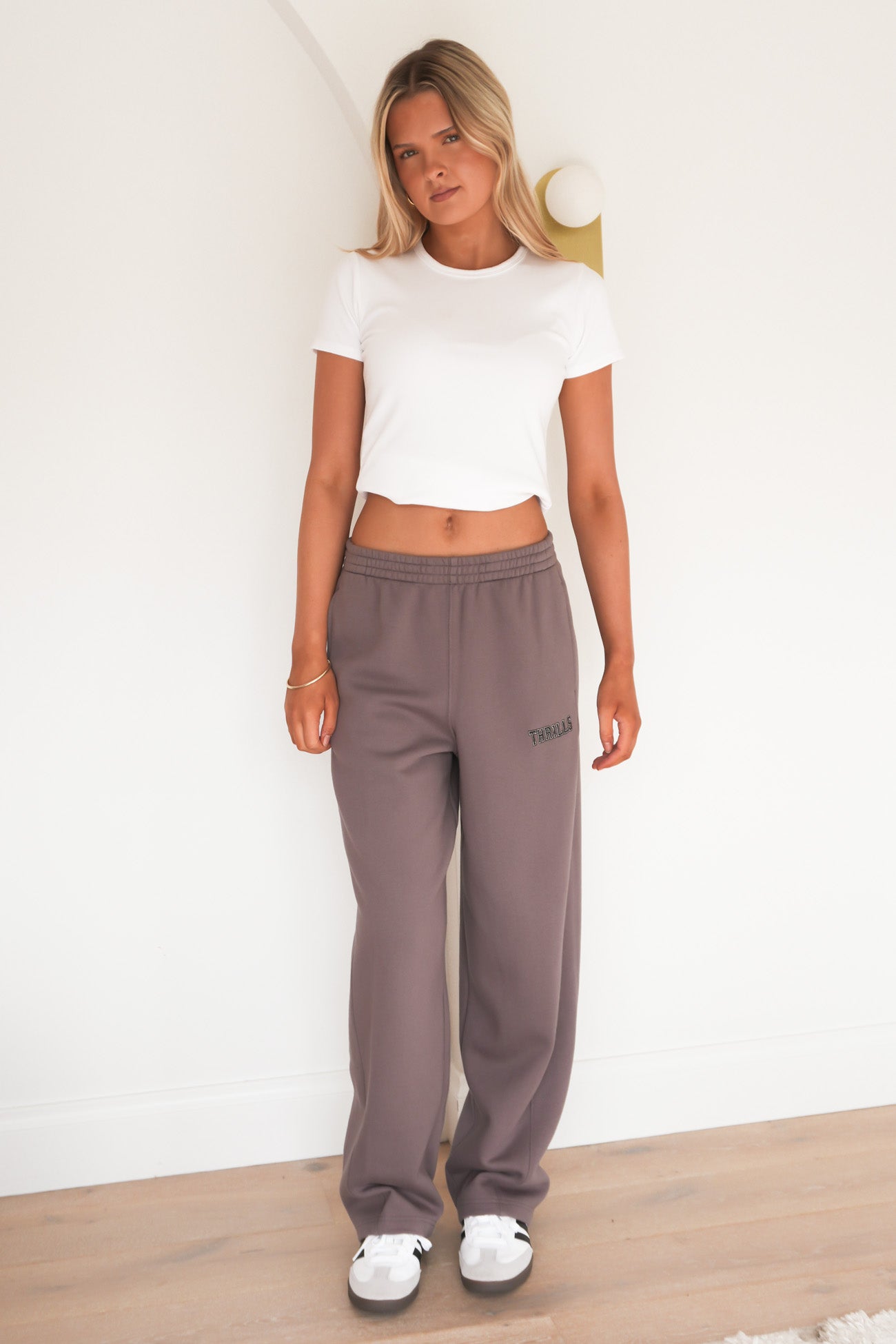 Take It Easy Track Pant Clay Smoke