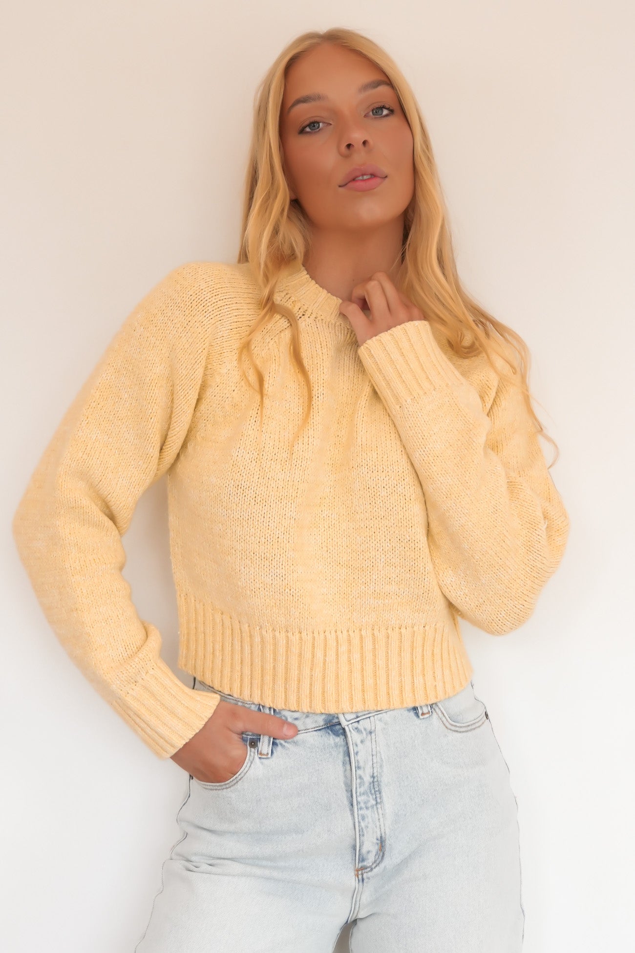 Talullah Crew Knit Yellow