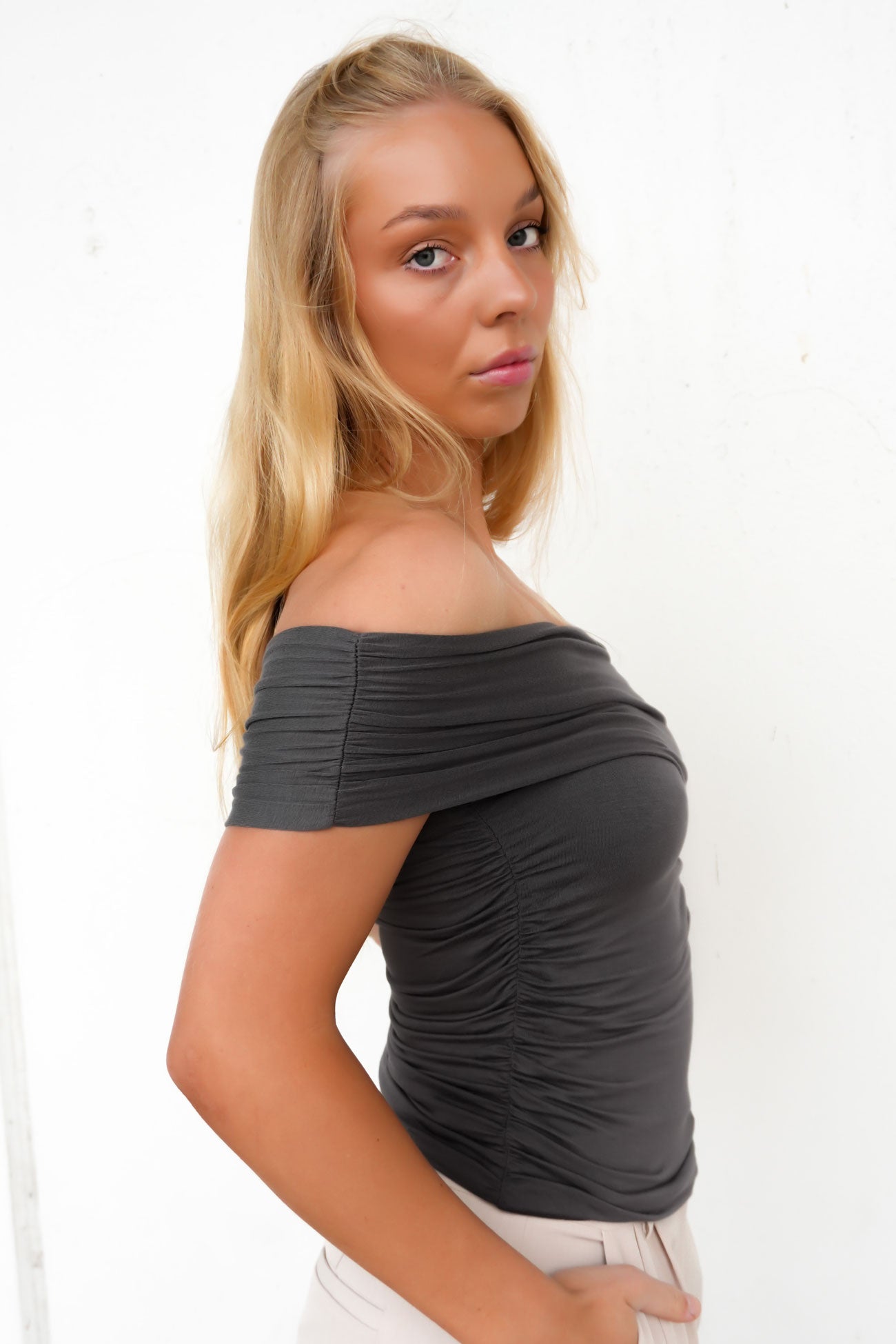 Tanner-Ruched-One-Shoulder-Top-Charcoal-ssjpg
