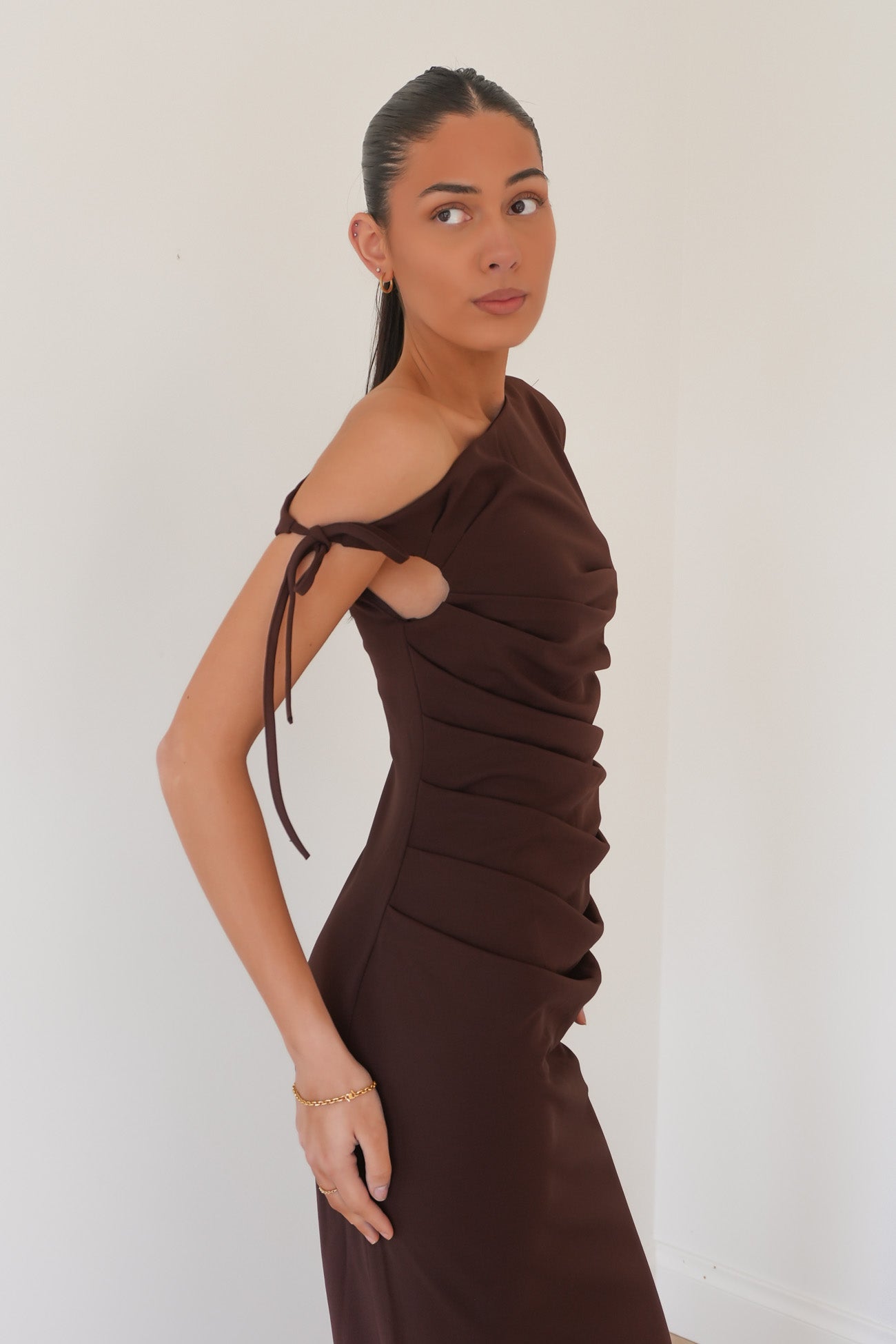 Taylah Maxi Dress Chocolate