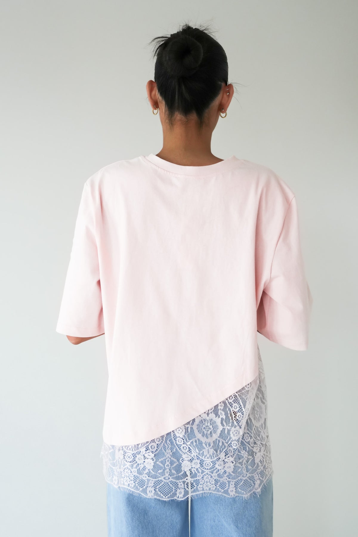 Tommi Lace Tee Pink