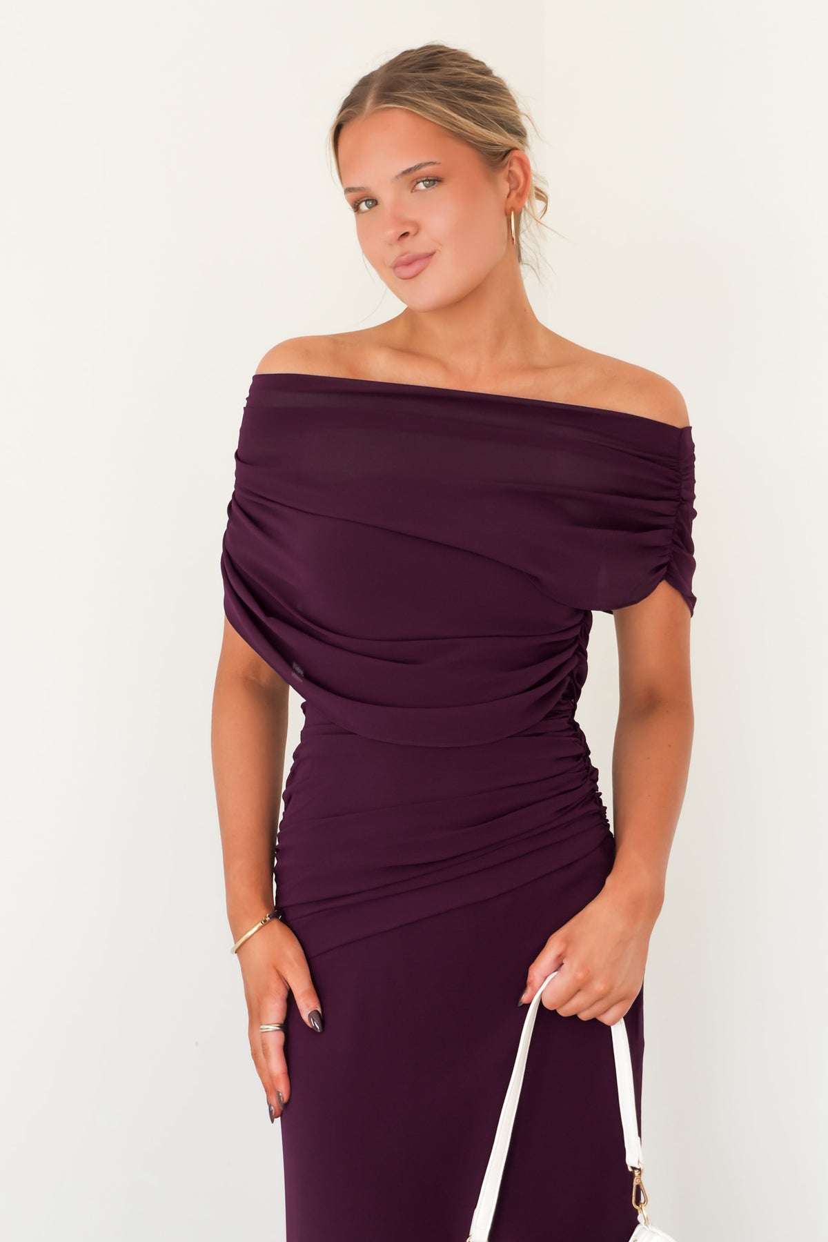 Tommy Midi Dress Plum