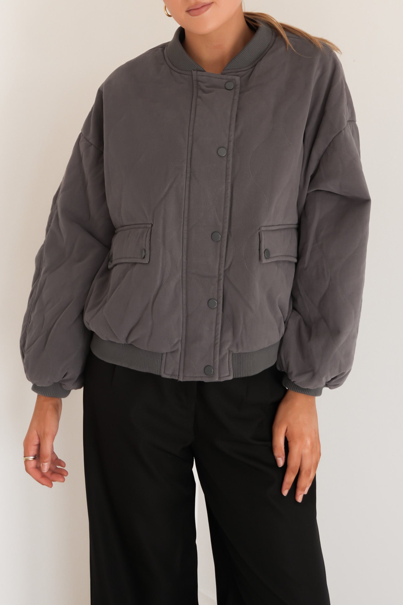 Toni Bomber Jacket Grey