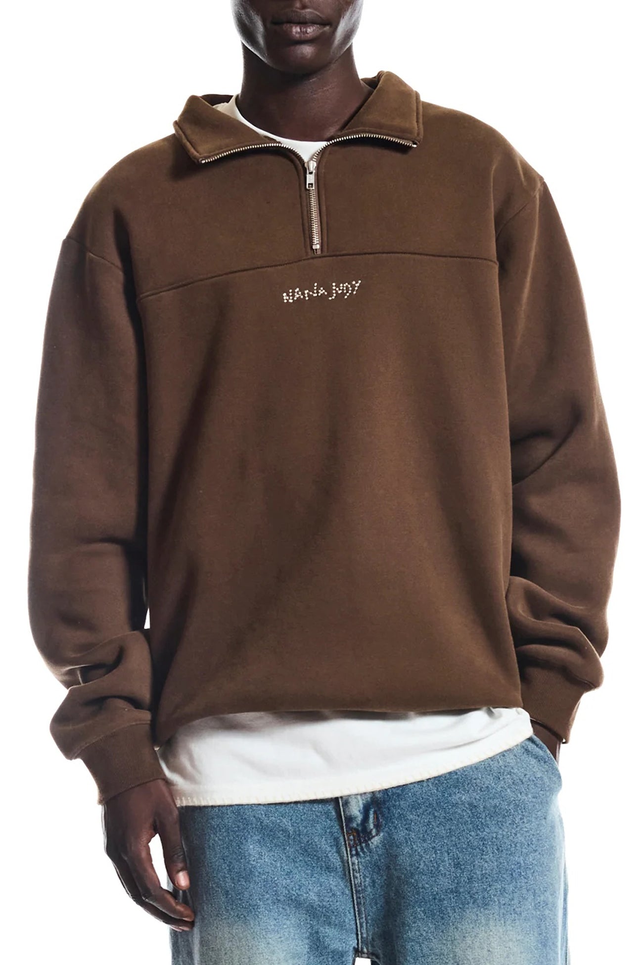 Venice Quarter Zip Brown