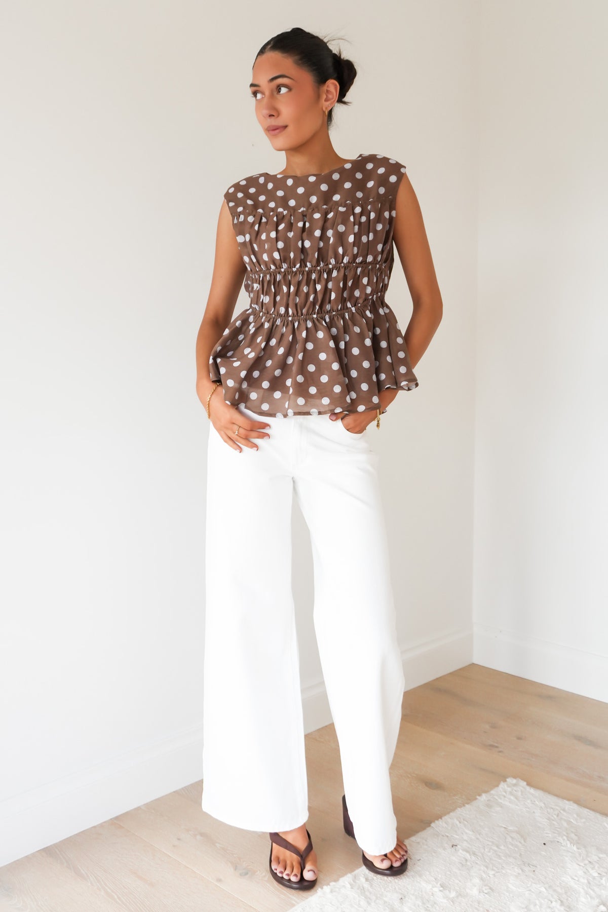 Vienne Top Chocolate Polka Dot