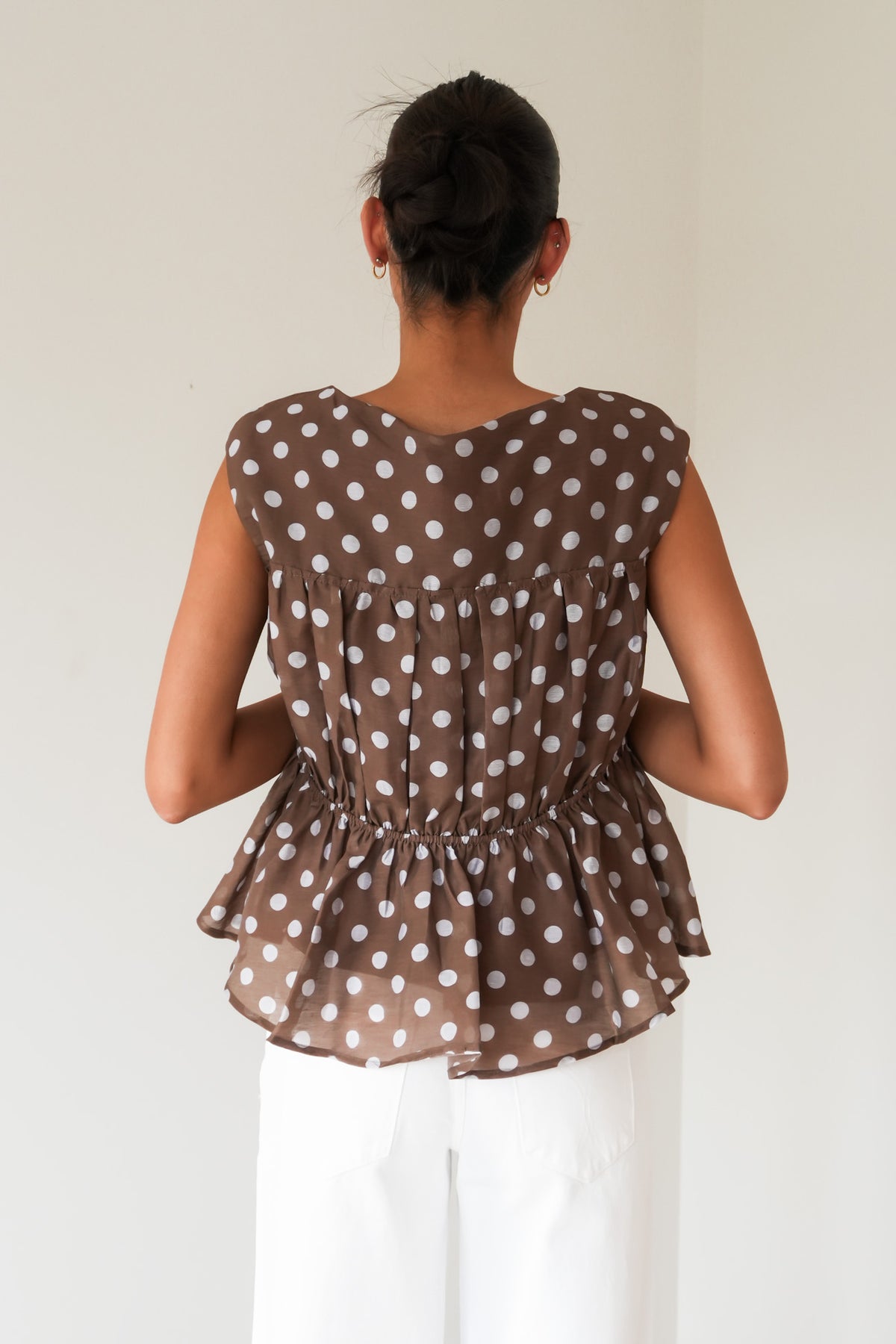 Vienne Top Chocolate Polka Dot