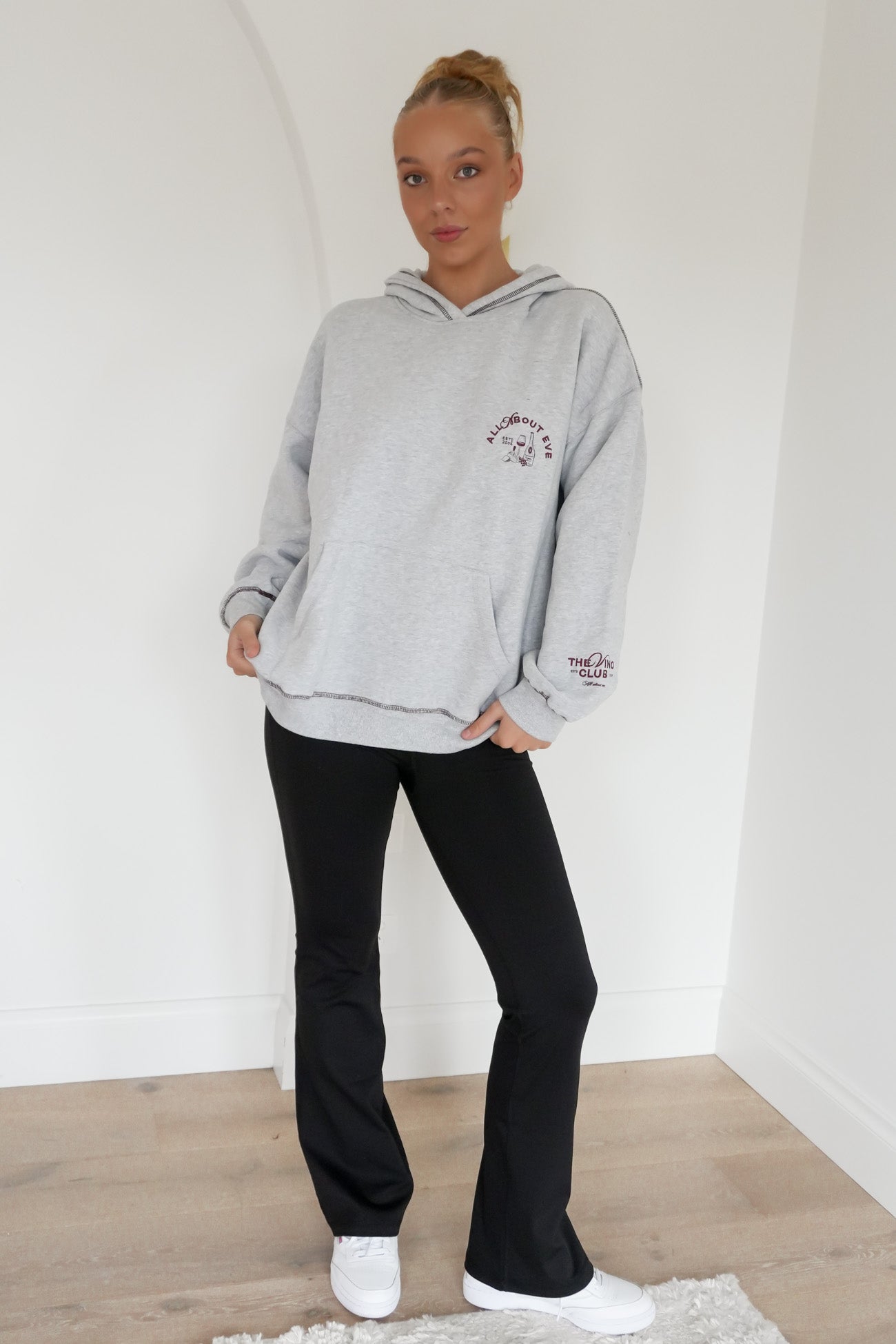 Vino Relaxed Hoodie Grey Marle