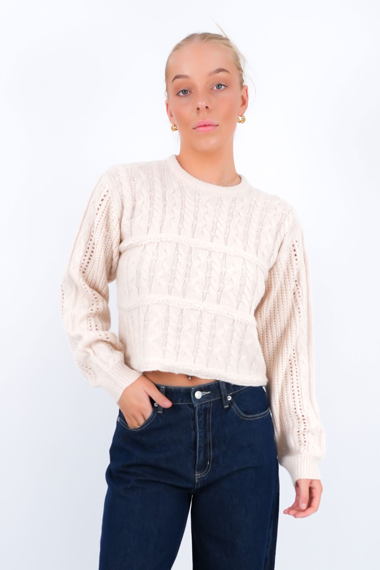 Whitney Knit Sweater Vanilla