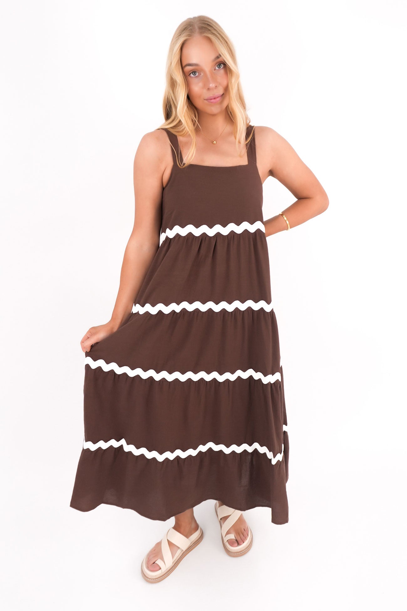 Willa Maxi Dress Chocolate