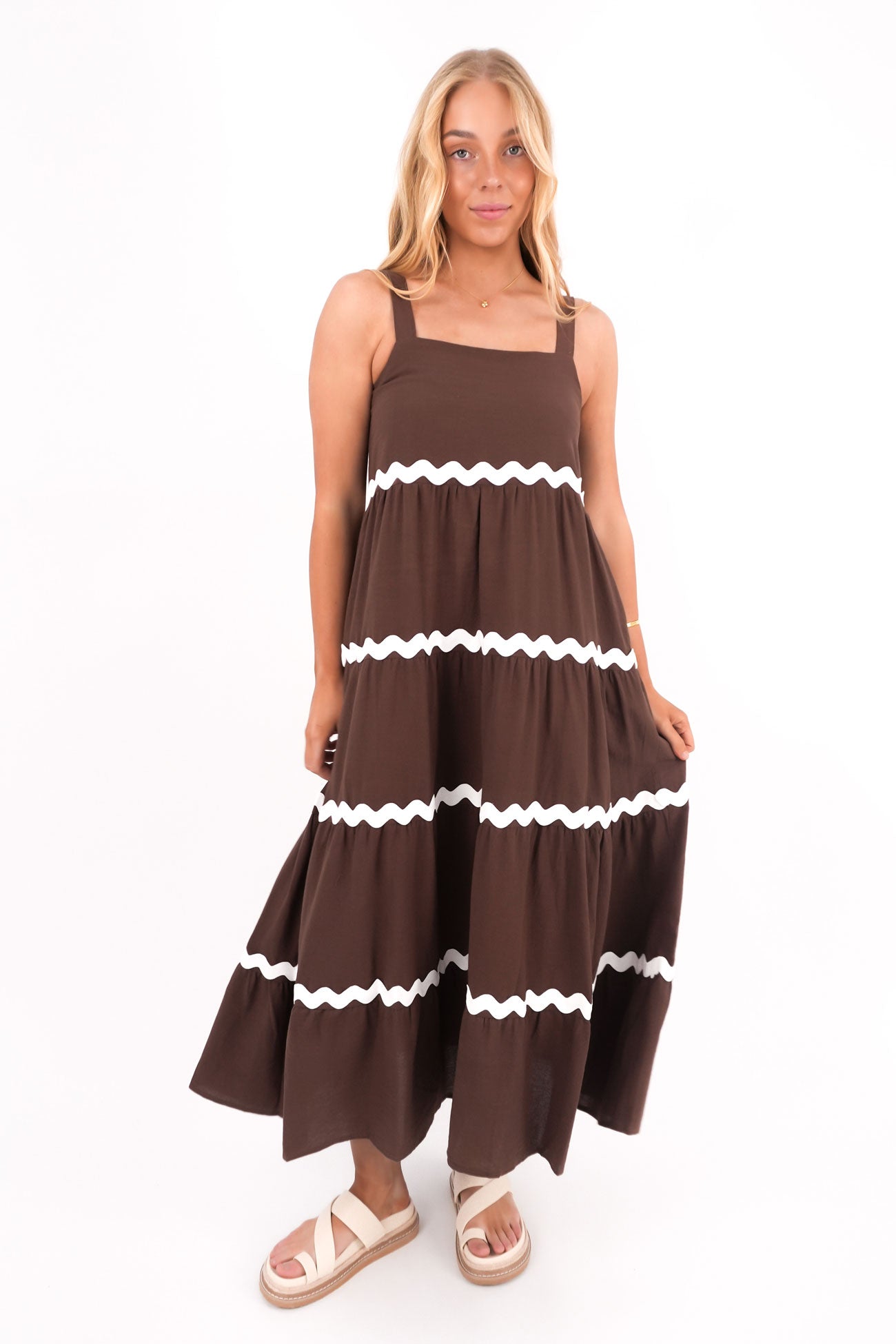 Willa Maxi Dress Chocolate