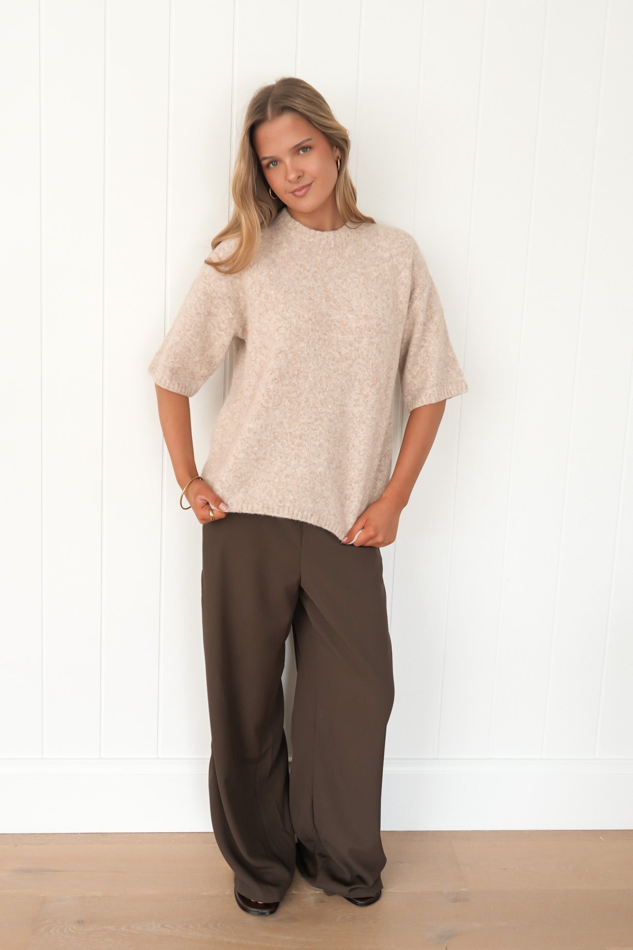 Willow Knit Tee Oat