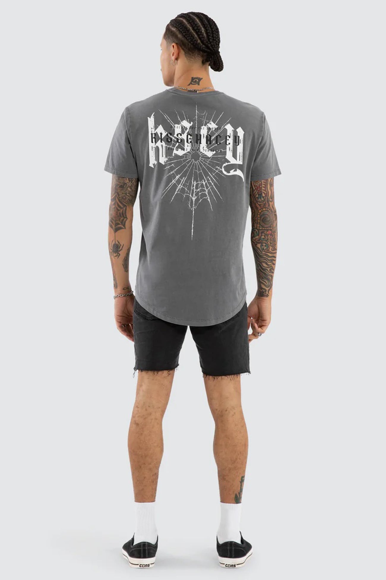 Winged Dual Curved Tee Pigment Smoked Pearl