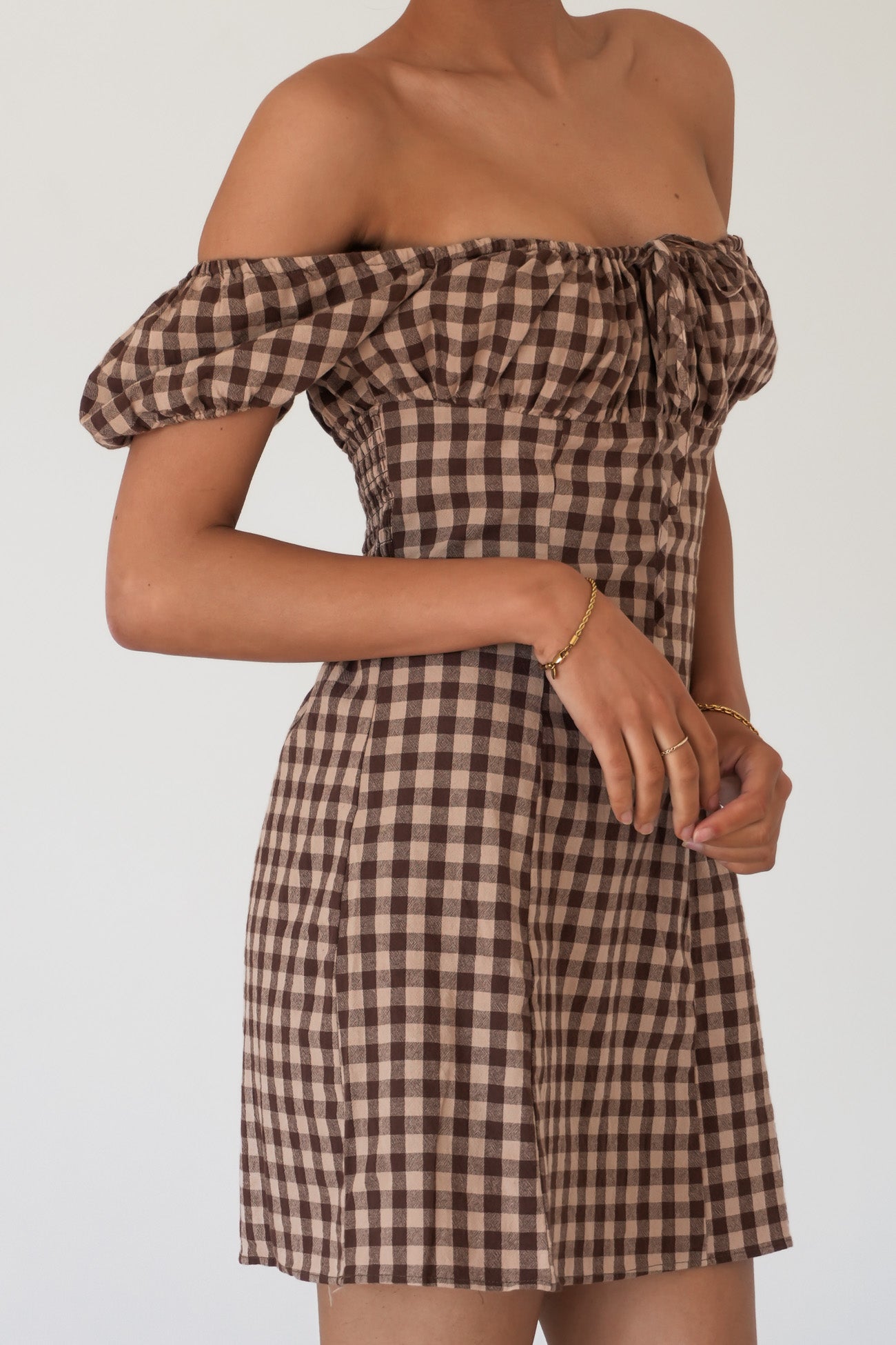 Wynn Mini Dress Brown