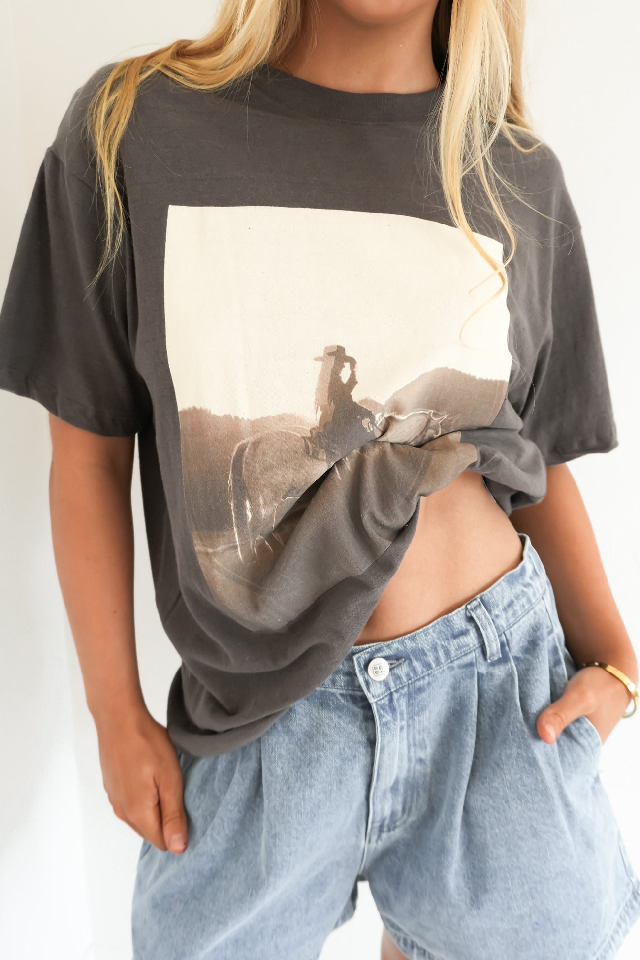 Yellowstone Relaxed Tee Charcoal