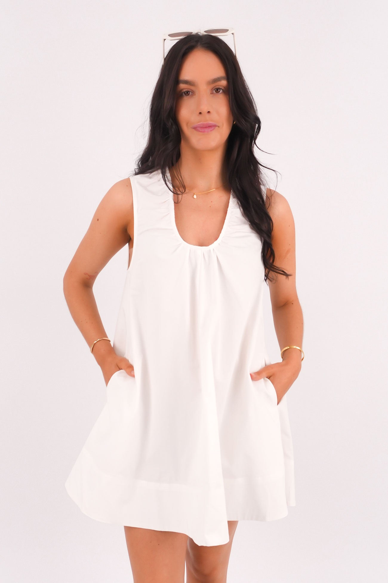Zahni Mini Dress White