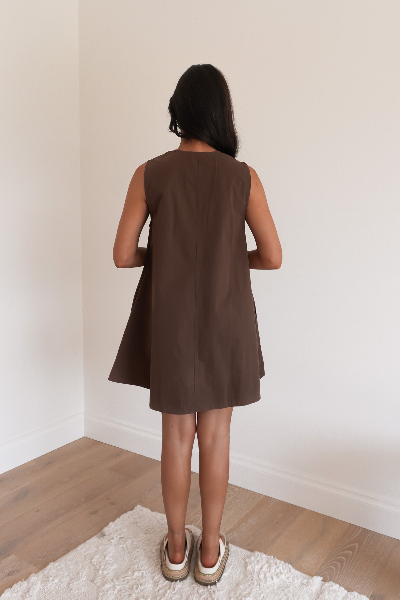 Zahni Mini Dress Brown