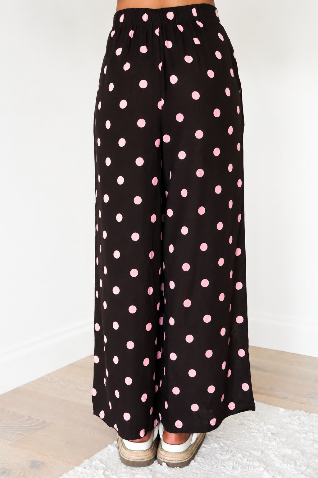Zander Pant Pink Chocolate Polka Dot
