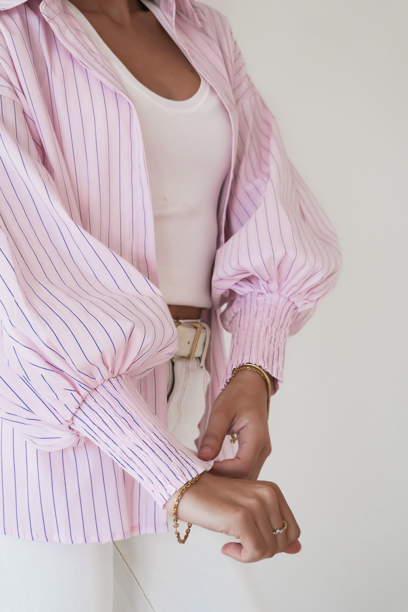 Zavier Shirt Light Pink Stripe