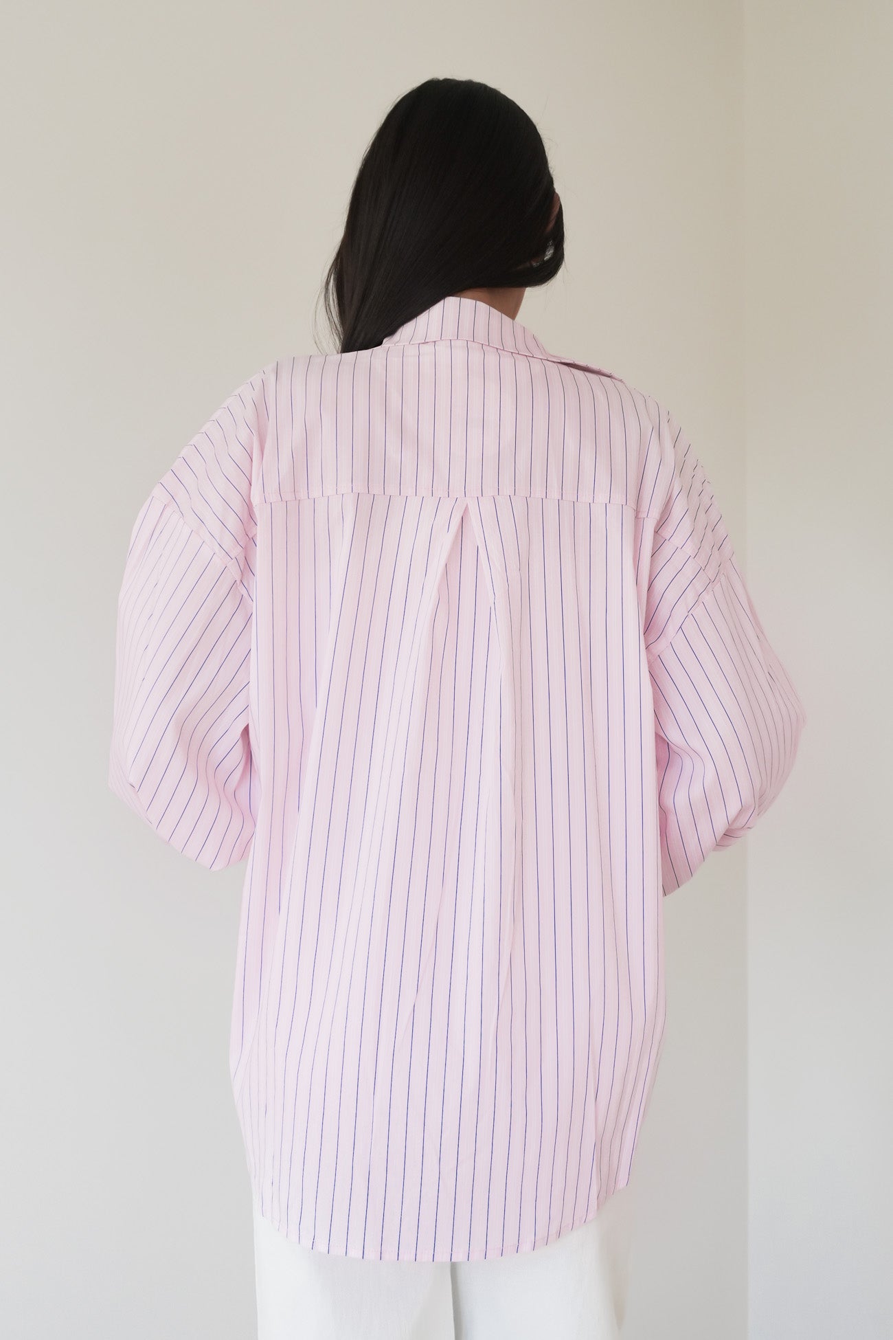 Zavier Shirt Light Pink Stripe