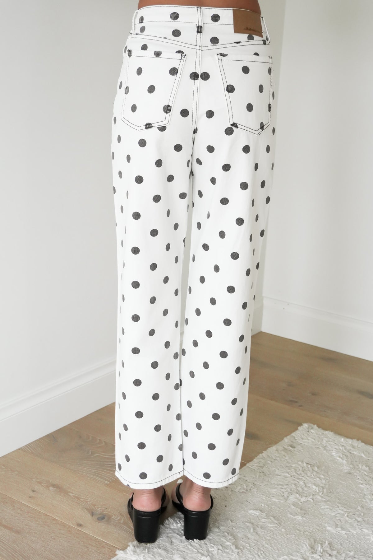 Zia Relaxed Straight Jean Polka Dot