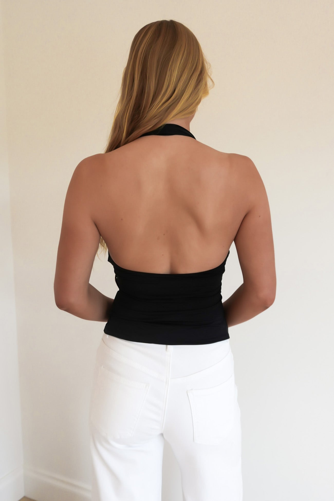 Zorina Halter Top Black