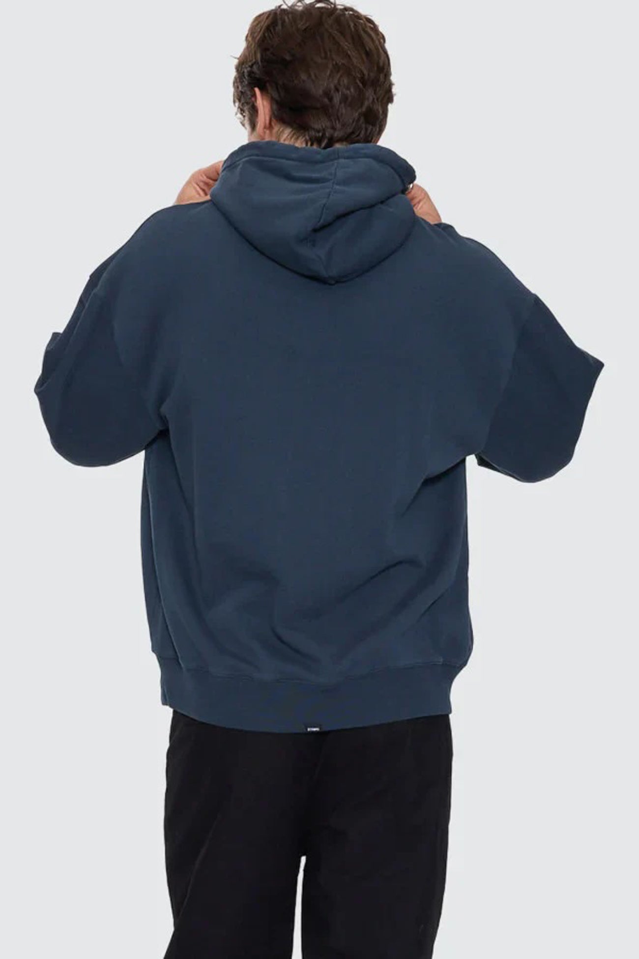 Between Chaos & Calm Slouch Pull On Cropped Hood Federal Blue