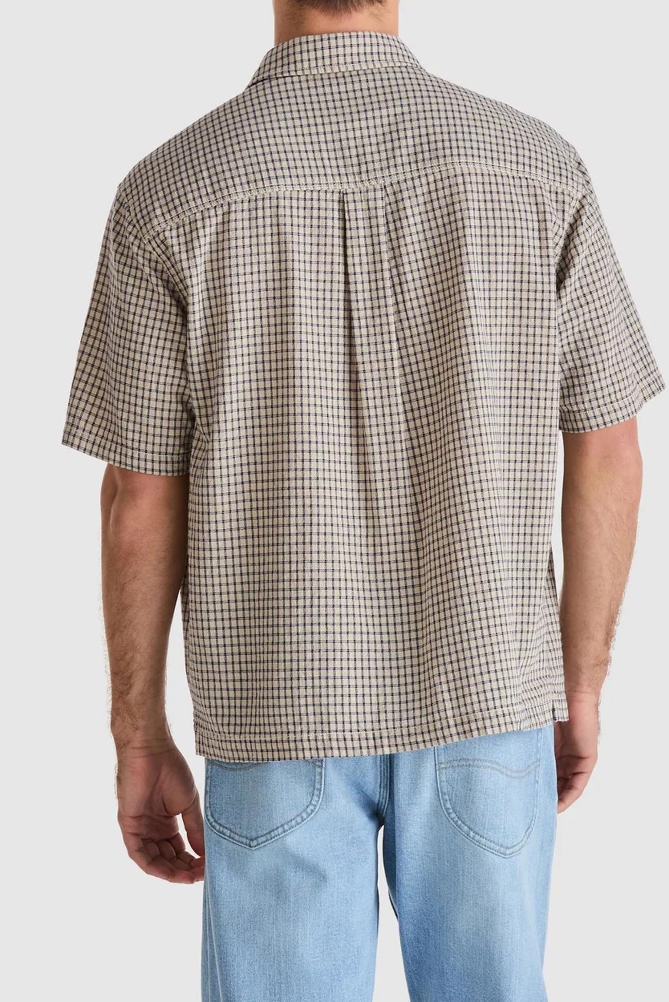 Boxcutter Shirt Ecru Check