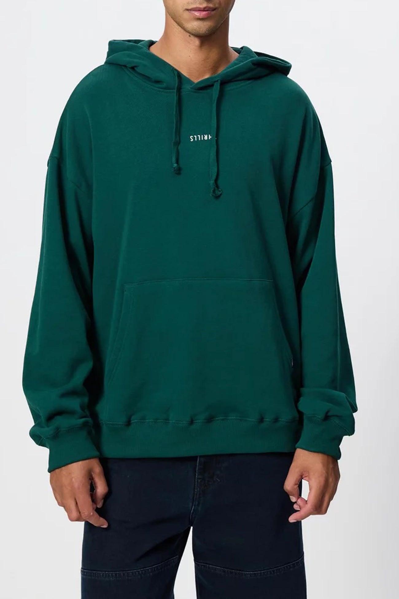 Minimal Thrills Slouch Pull On Hood Varsity Green