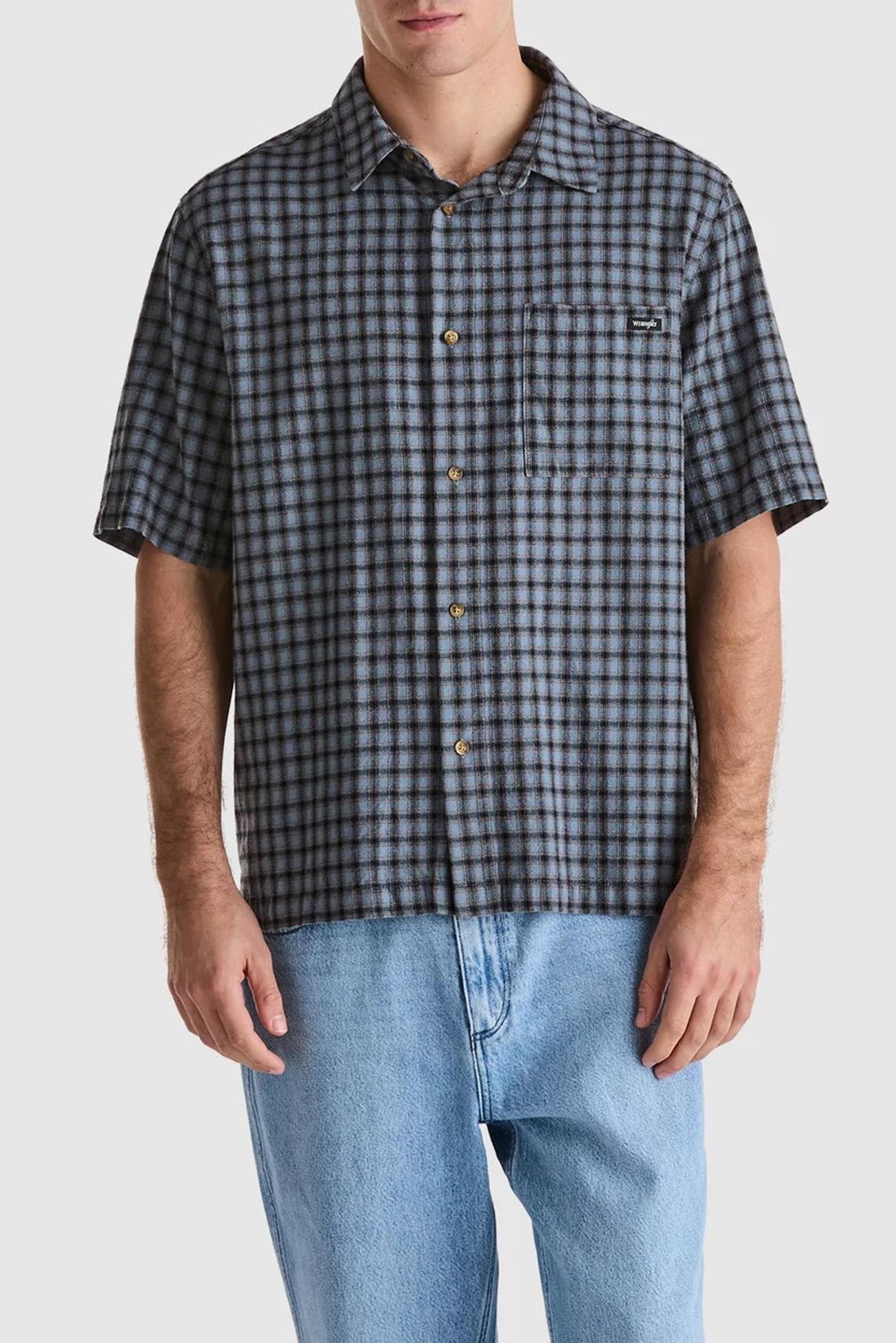 Boxcar Shirt Slate Blue Check