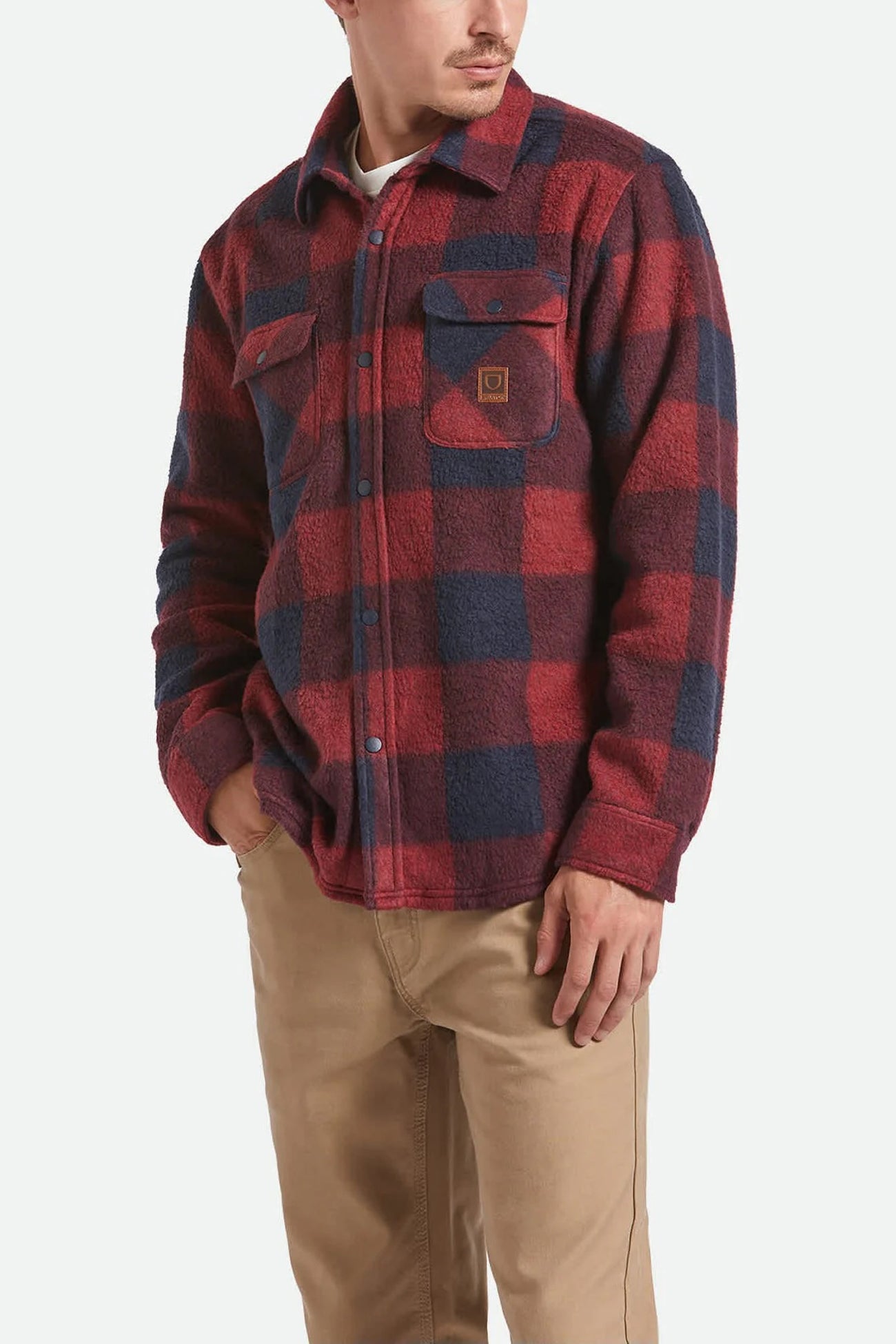 Bowery Long Sleeve Arctic Stretch Fleece Adrenaline Rush Mood Indigo