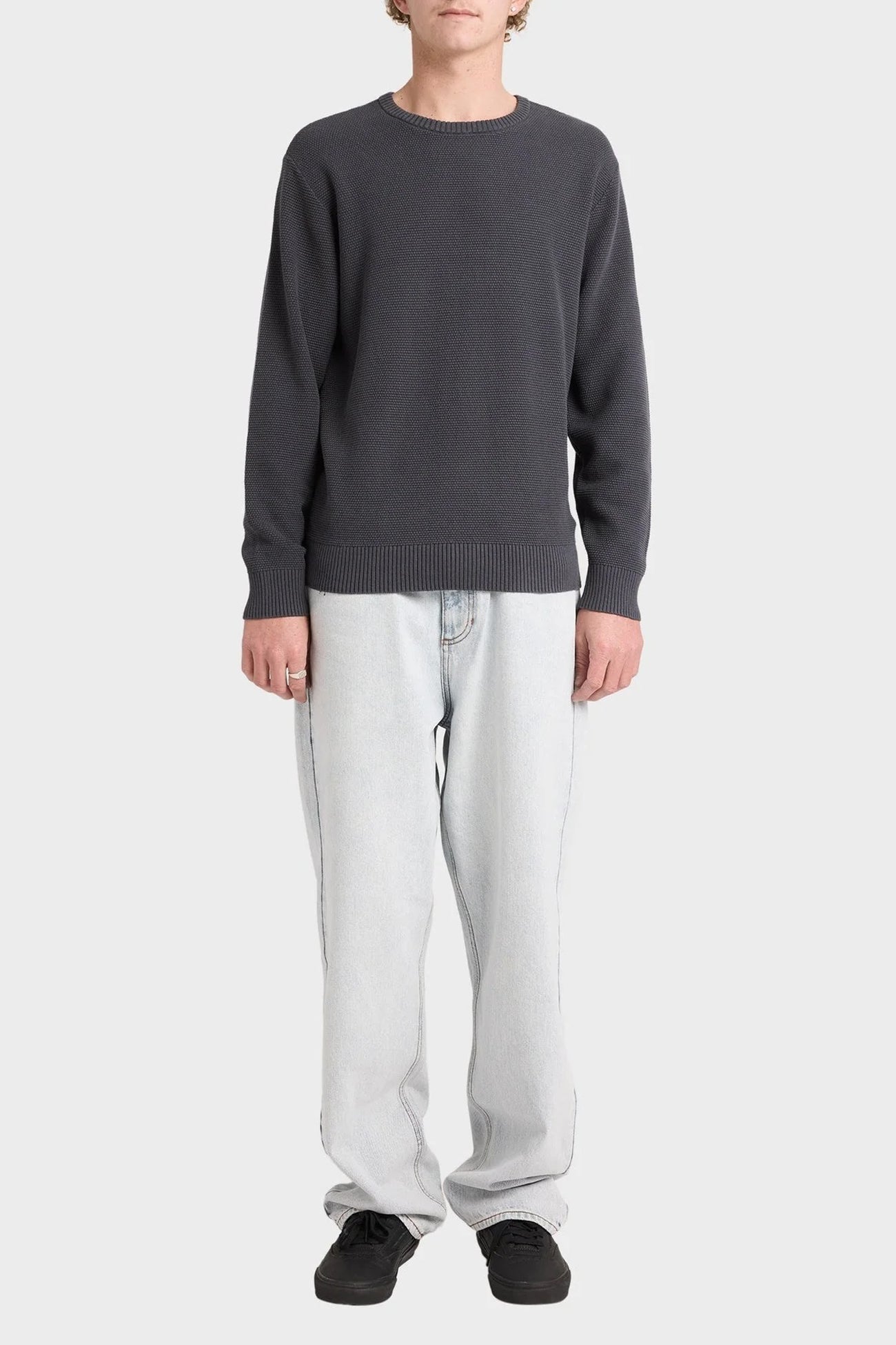 Duke Crew Knit Garage Blue