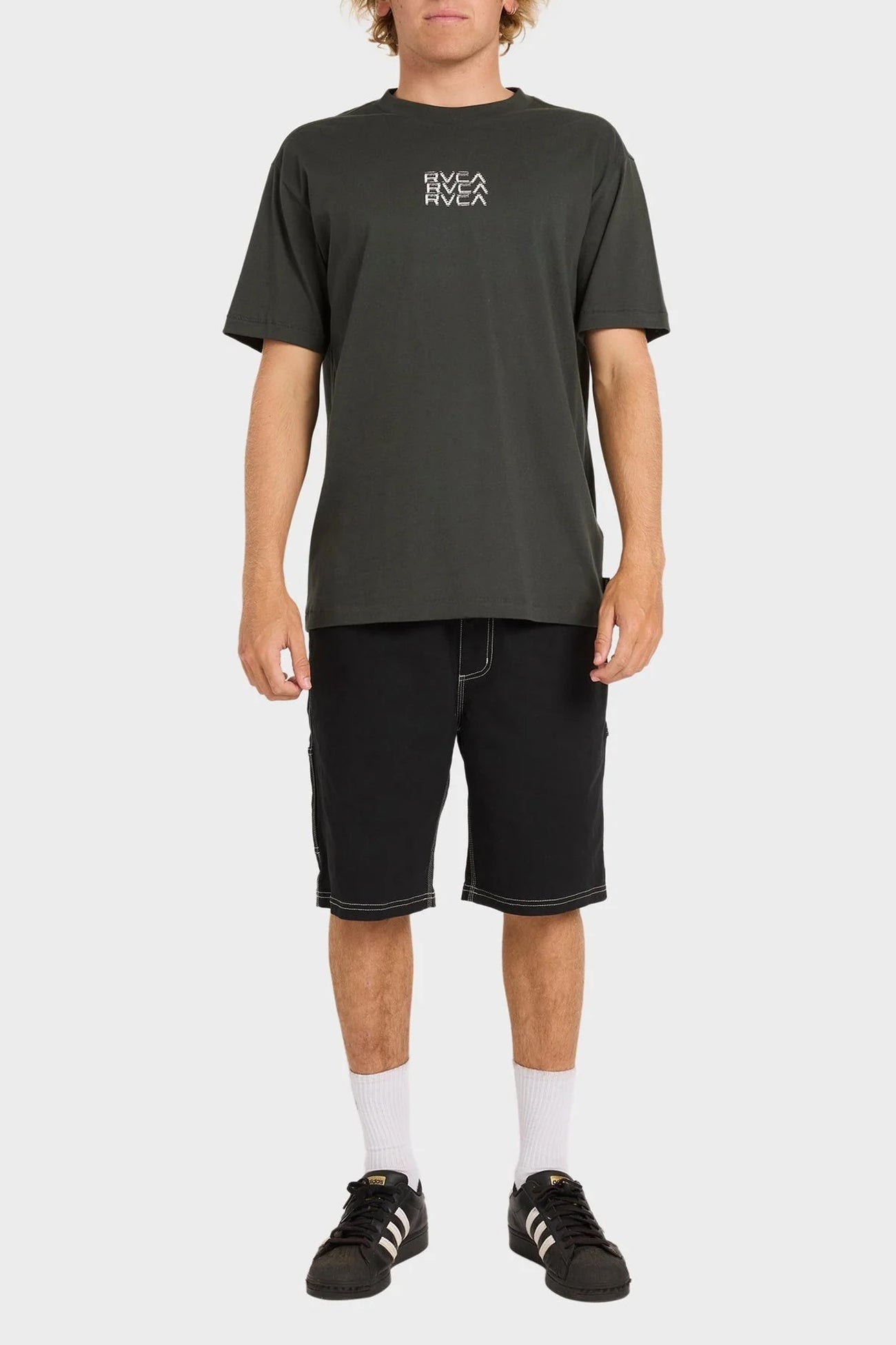 RVCA Repeater Short Sleeve Tee Pirate Black