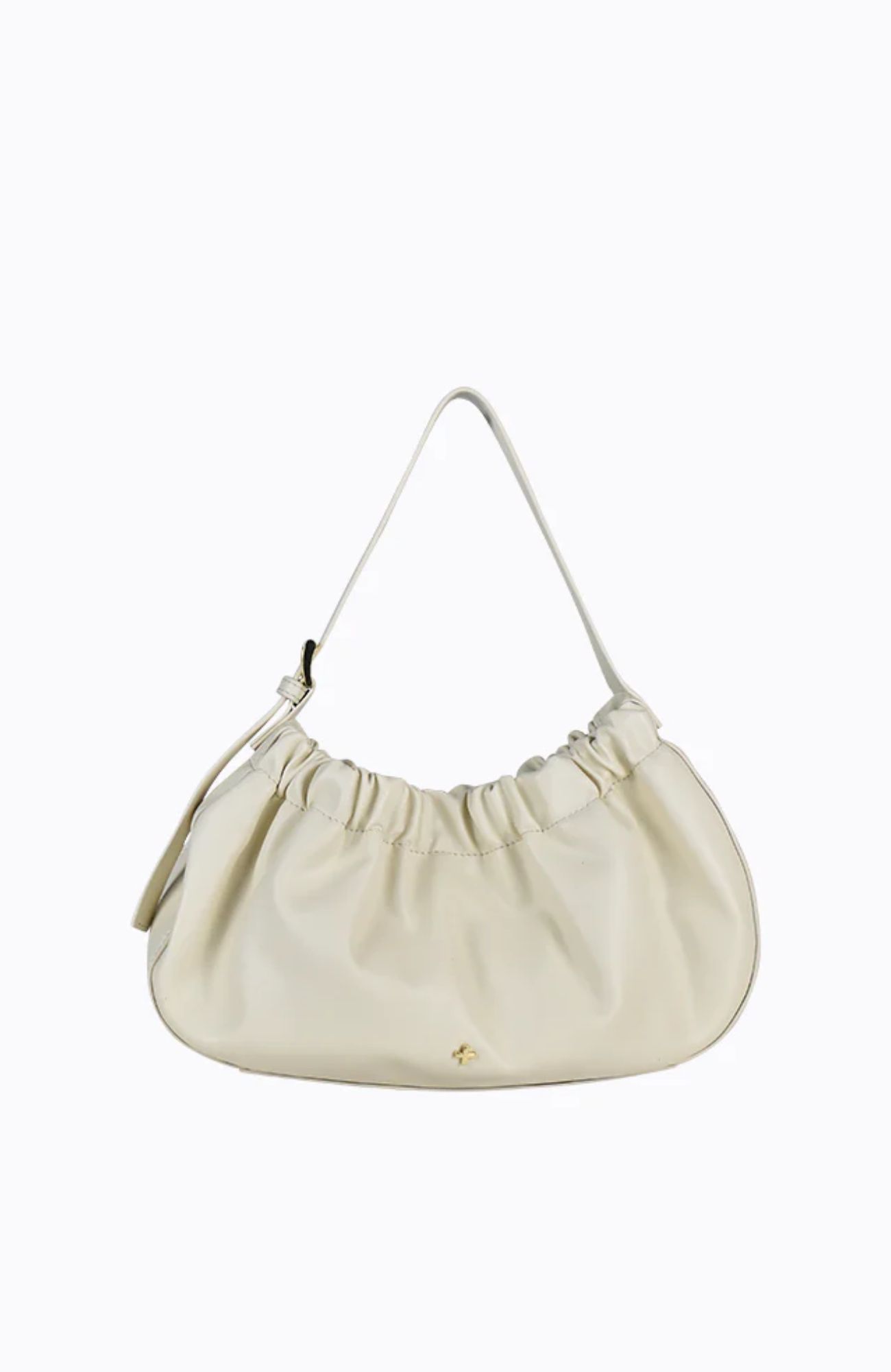 Wrinkle Bag Cream PU Gold