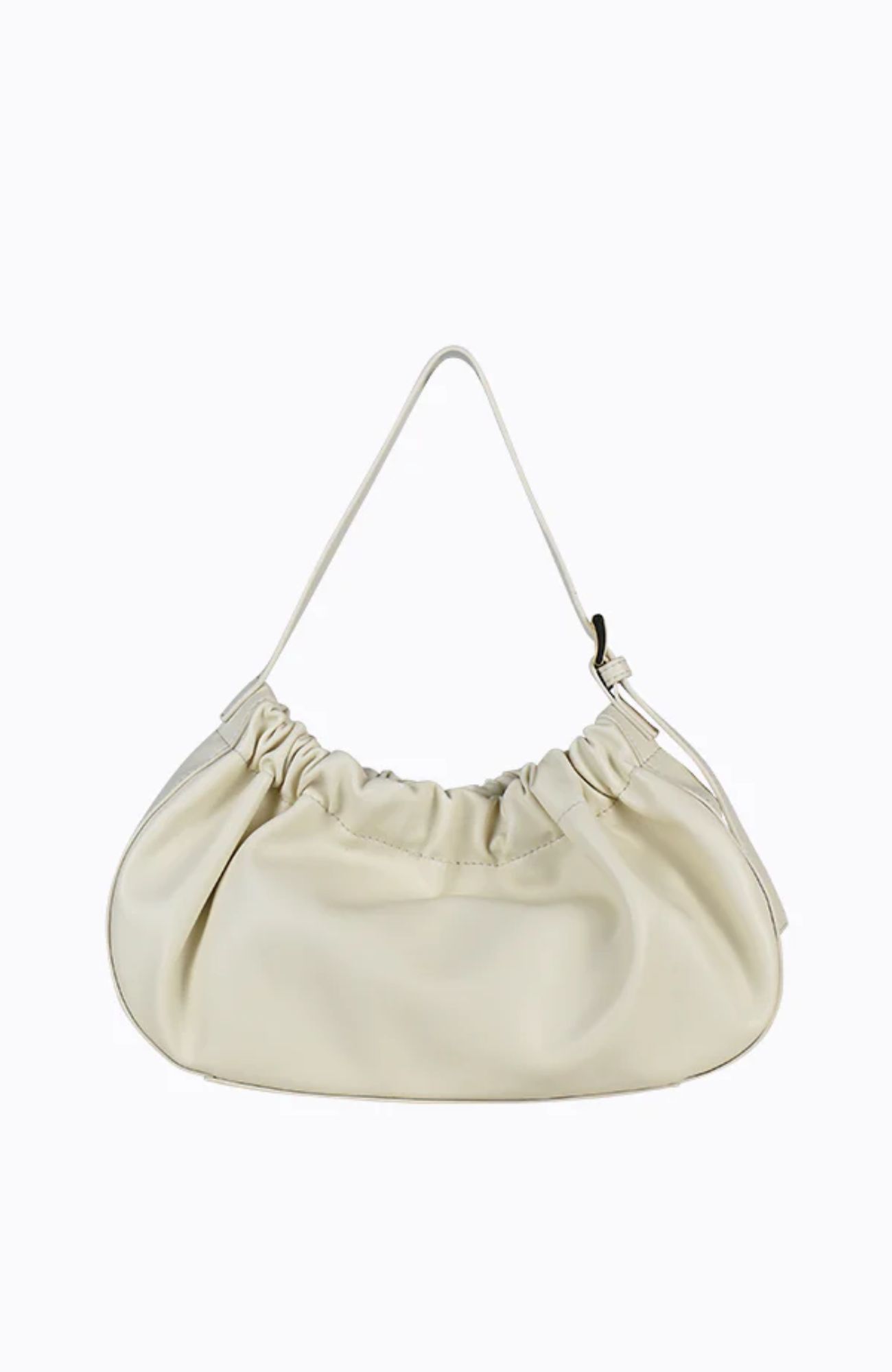 Wrinkle Bag Cream PU Gold
