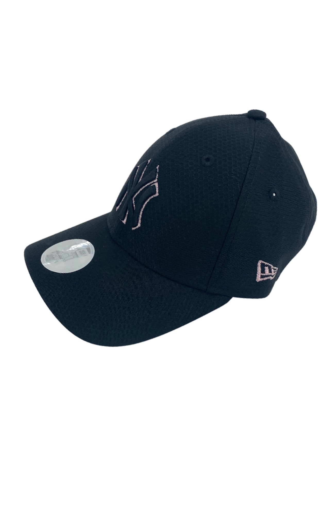 New York Yankees 9FORTY Strapback Black Hexagon Pink