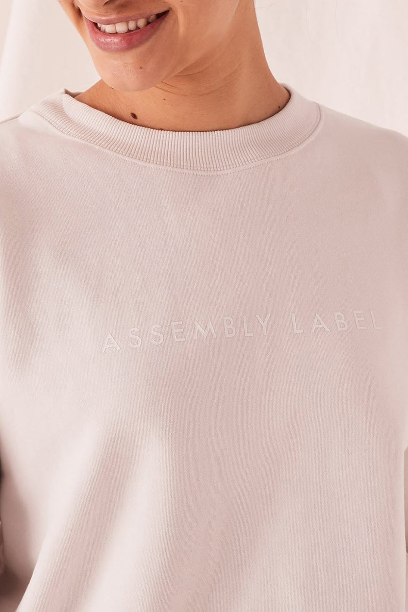 Logo Fleece Silver Grey White