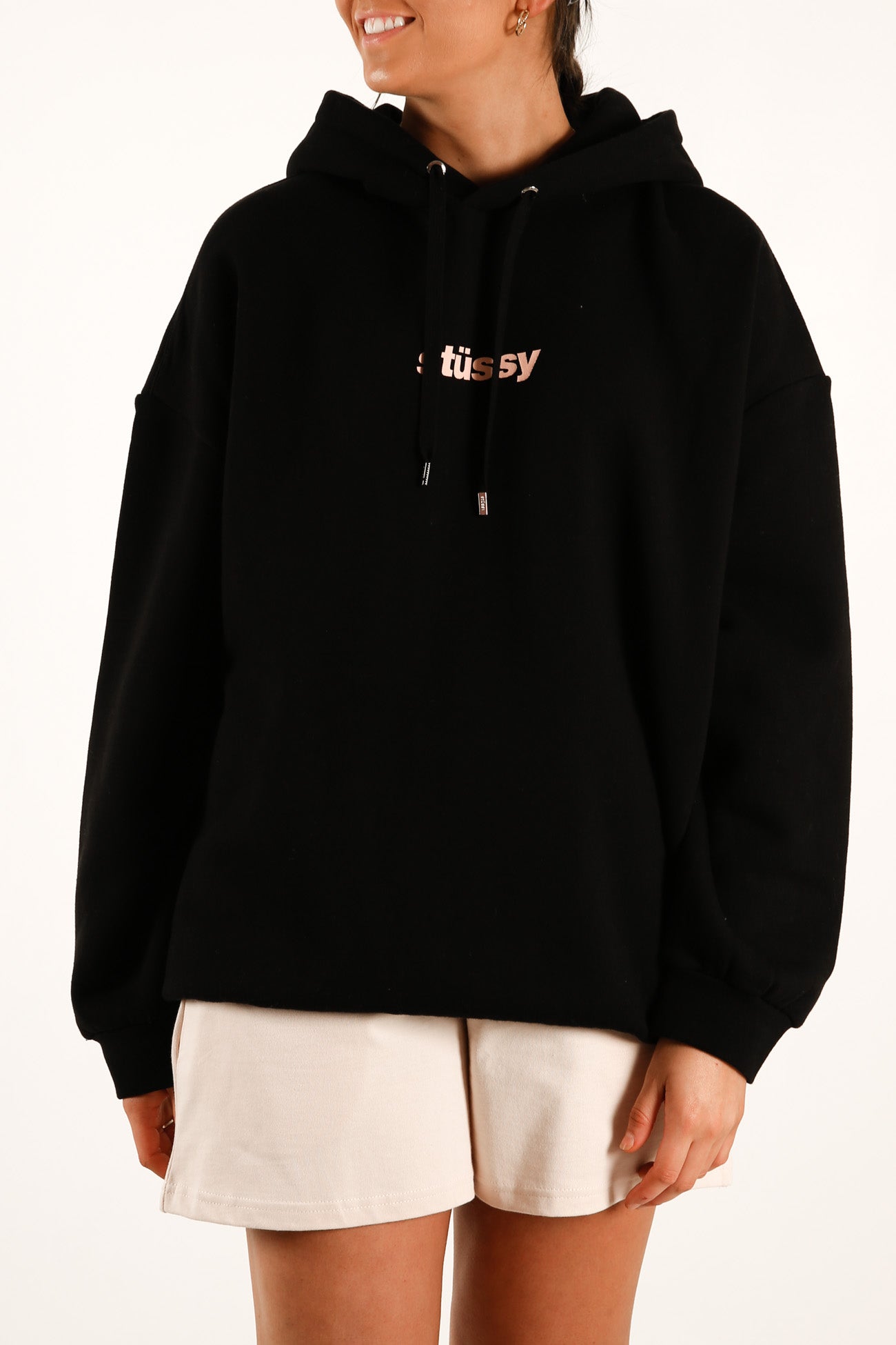Italic Oversized Hood Black