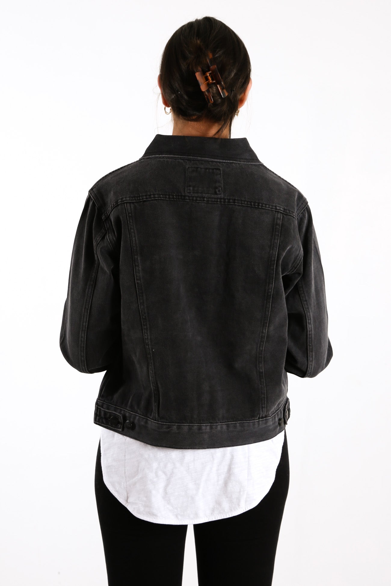 RVCA Staple Denim Jacket Vintage Black