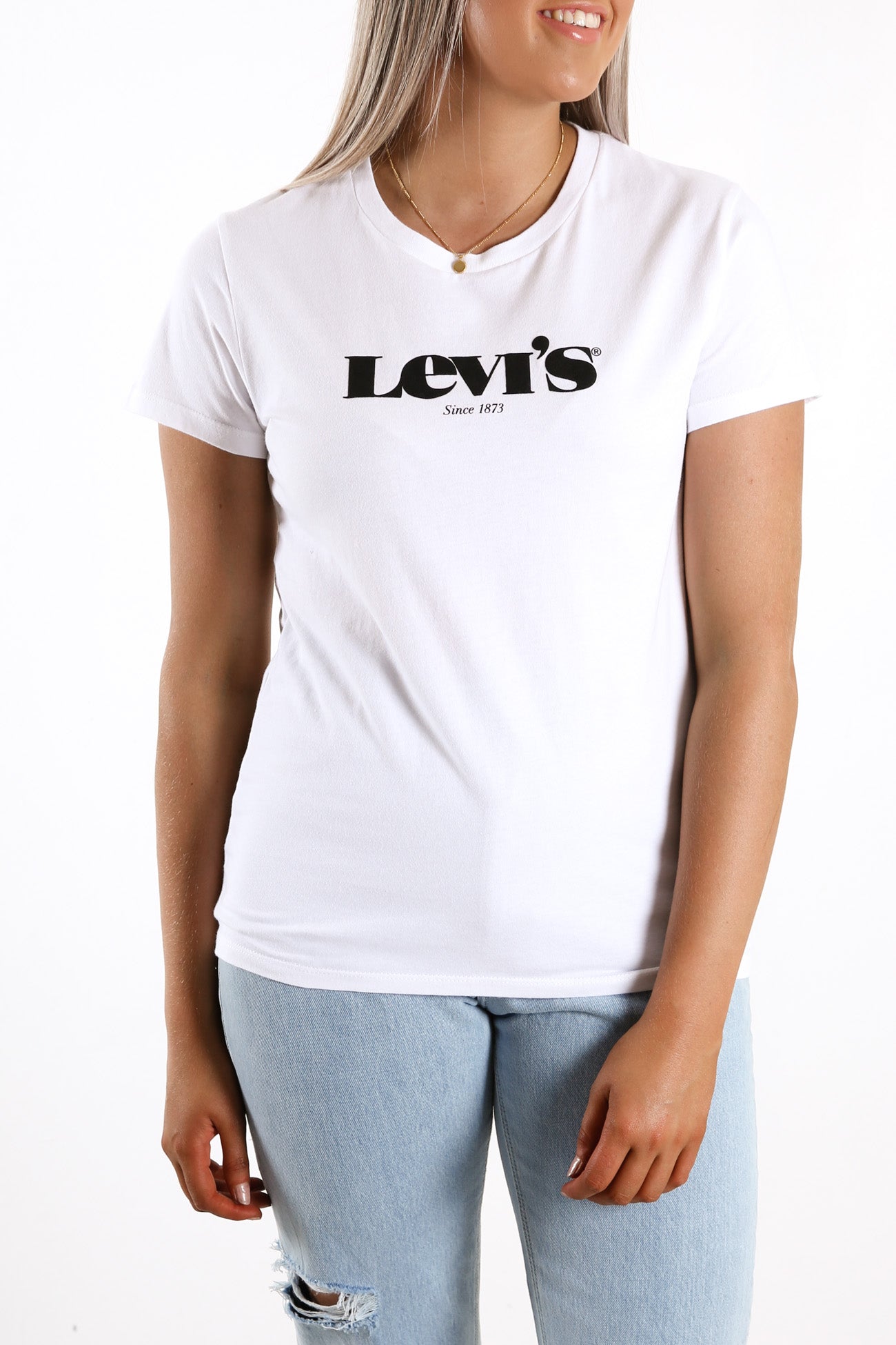 The Perfect Tee Logo White