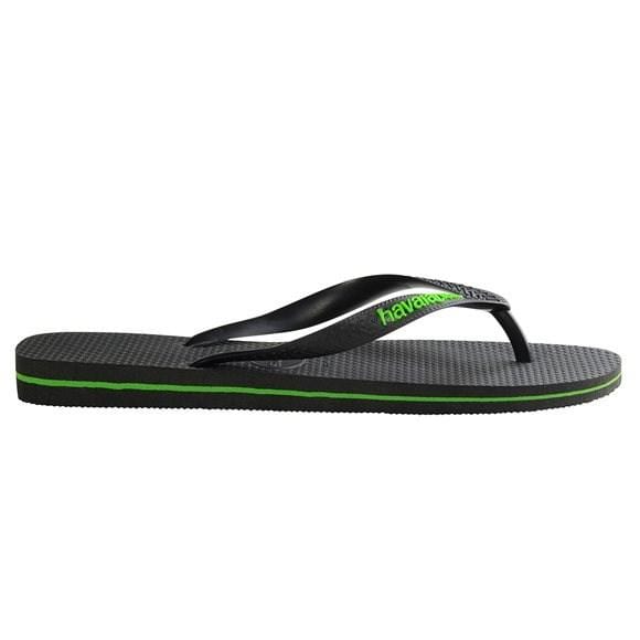 Rubber Logo Black Neon Green Havaianas - Jean Jail