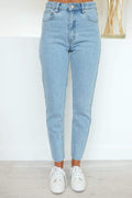 A 94 High Slim Jean Daisy Blue