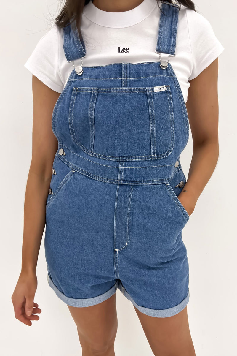 Miss Chase Button-Down Short Denim Dungaree, Western Wear, Dresses Free  Delivery India.