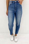 A 94 High Slim Jean Daisy Blue