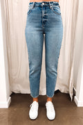 A 94 High Slim Jean Daisy Blue