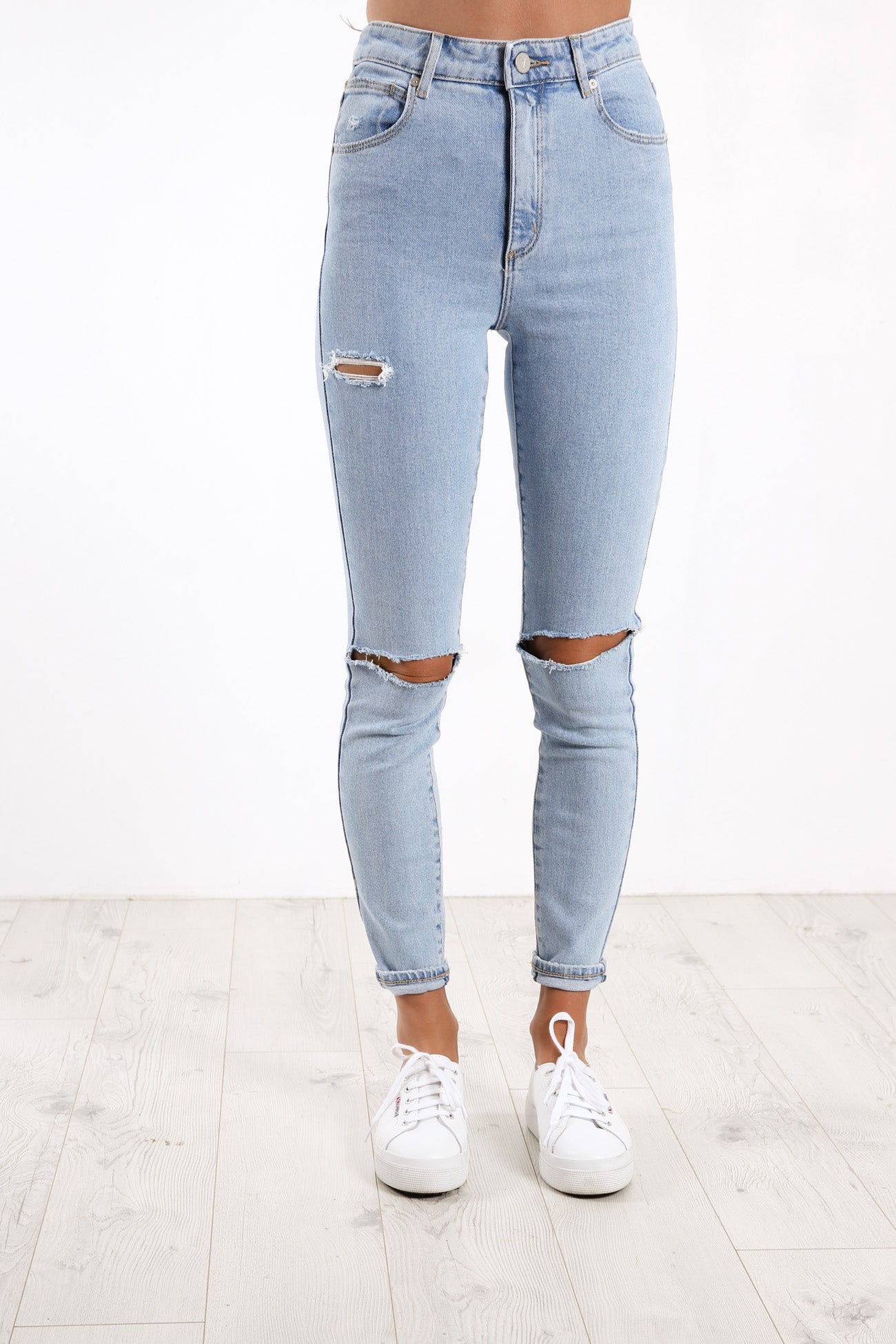 A High Skinny Ankle Basher Jean Walk Away Rip