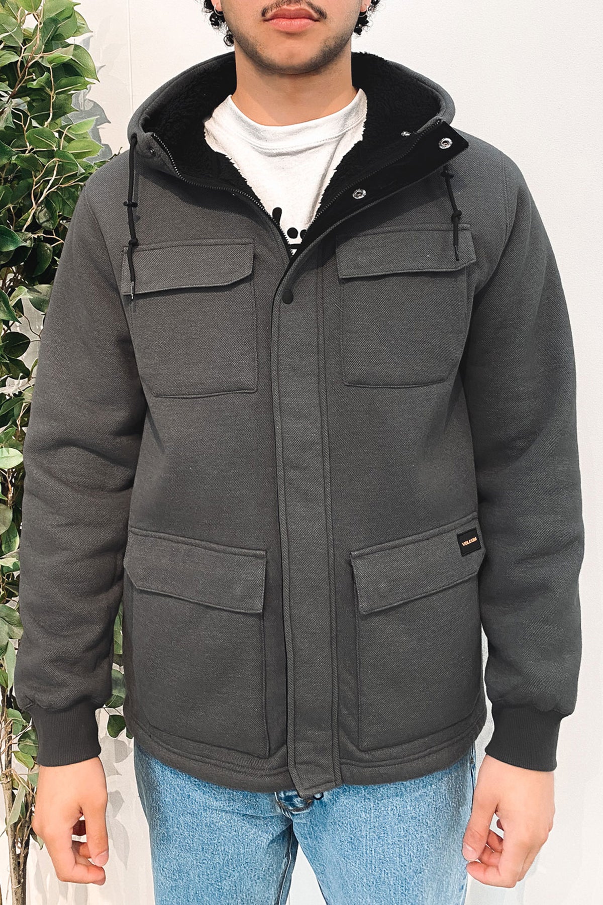 A4 Bonded Zip Jacket Asphalt Black - Jean Jail