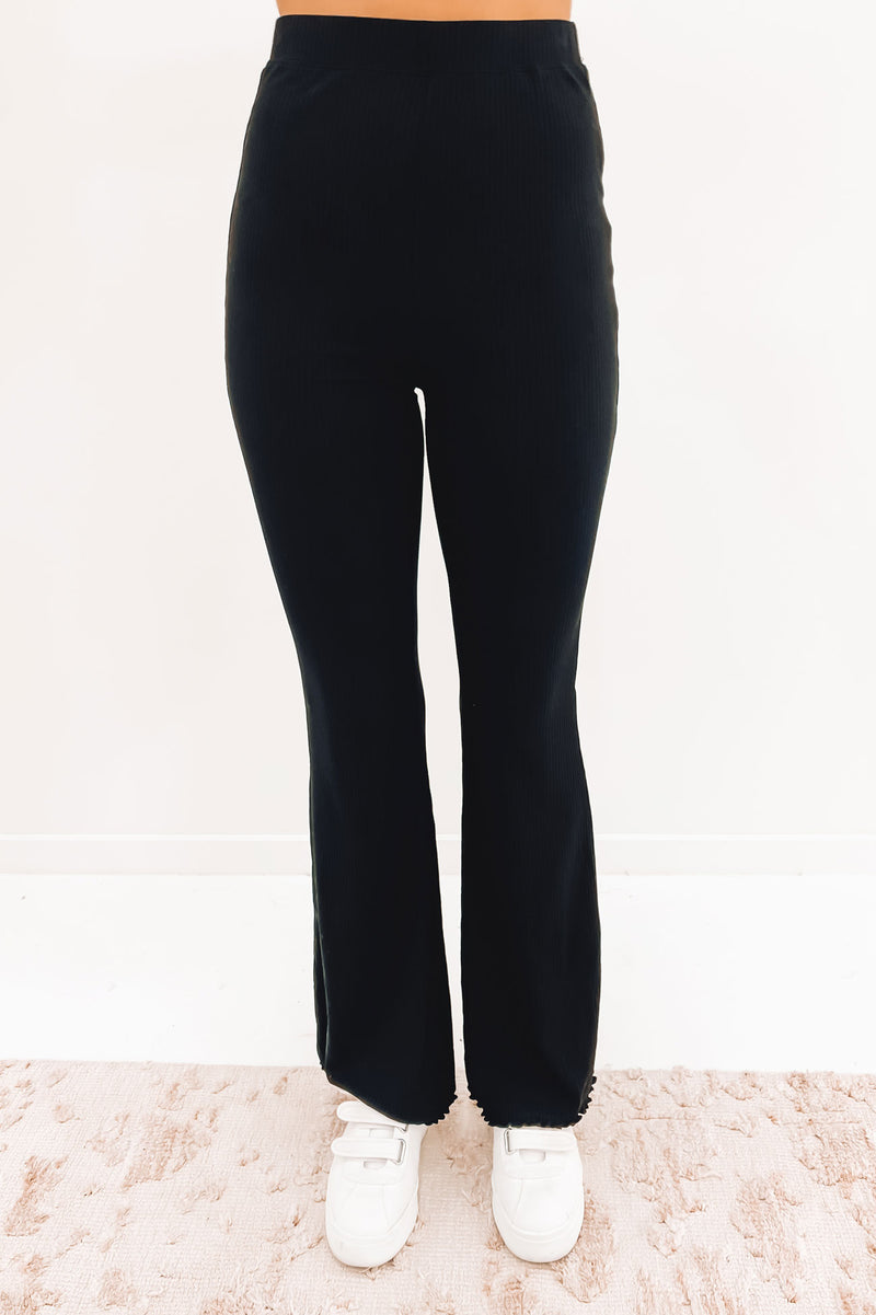 AAE Rib Flare Pant Black - Jean Jail