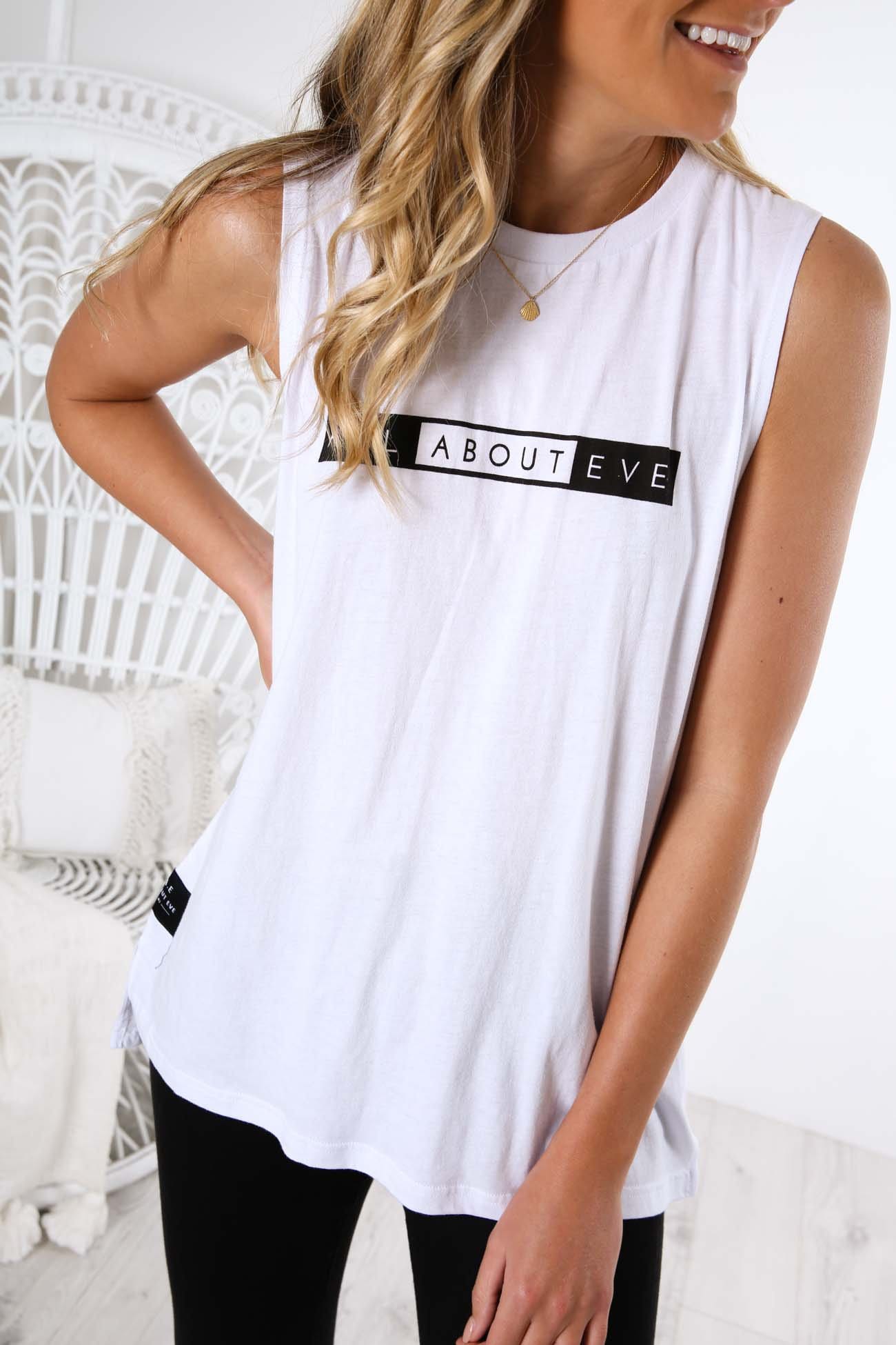 AAE Washed Muscle White All About Eve - Jean Jail