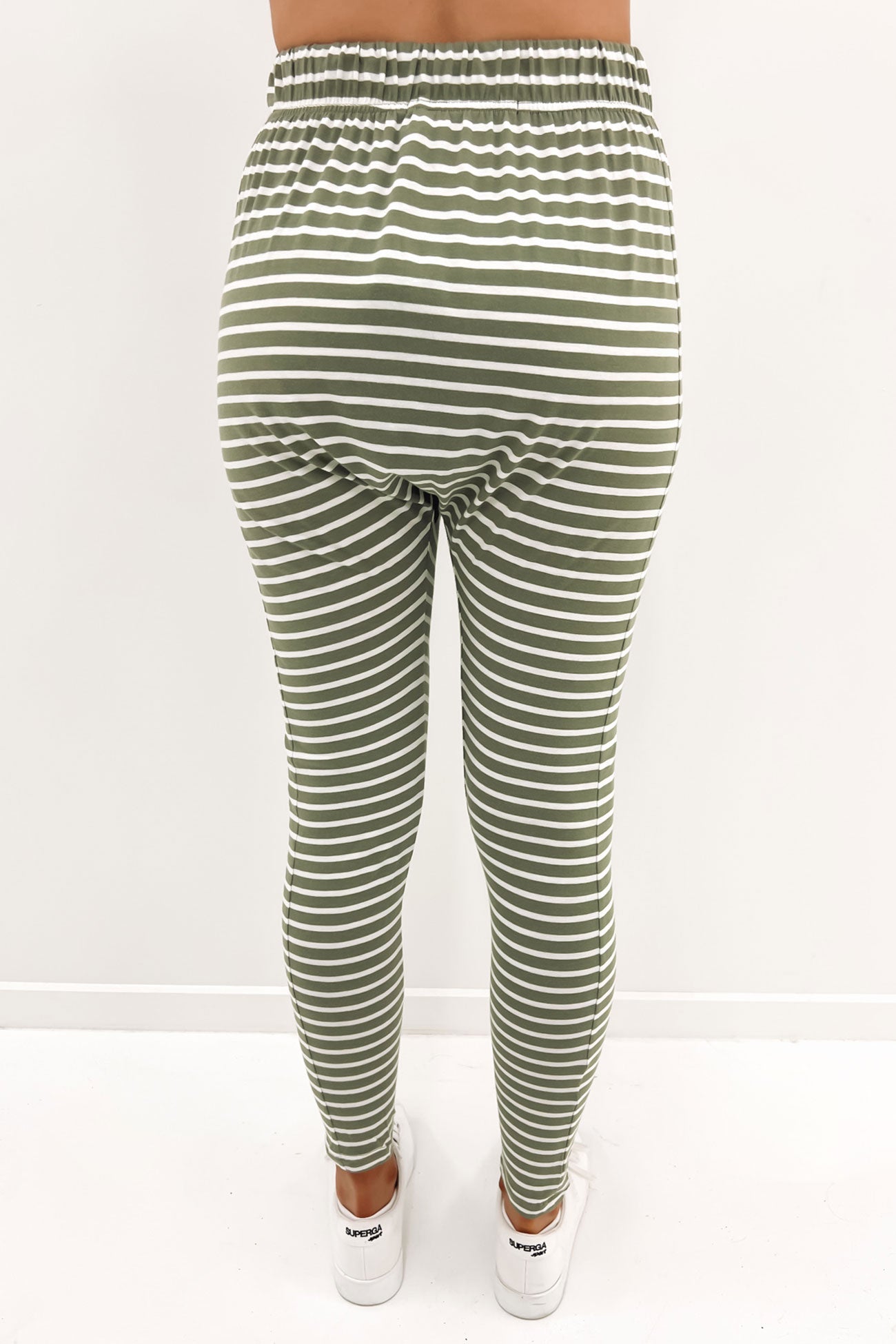 Abi Stripe Pant Khaki